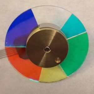 The front of Optoma HD26 projector color wheel, 6 segs, RYGCWB