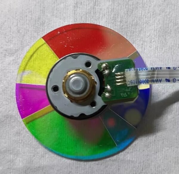 the back of Optoma IS805 color wheel segments, 6 segs, RYMGCB