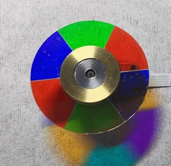 the front of optoma UHD51 color wheel, 6 speed, 6 segments, rgbrgb