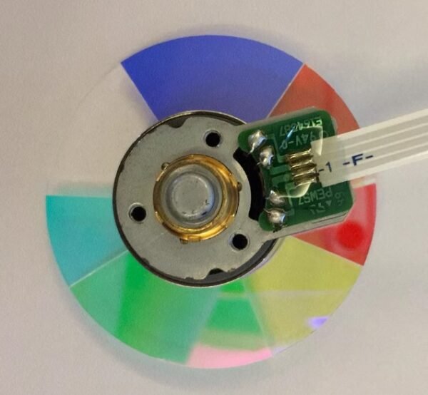 the back of Optoma S321 projector color wheel