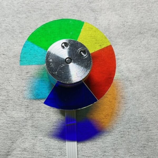Genuine NEC PE401H color wheel label-Front view