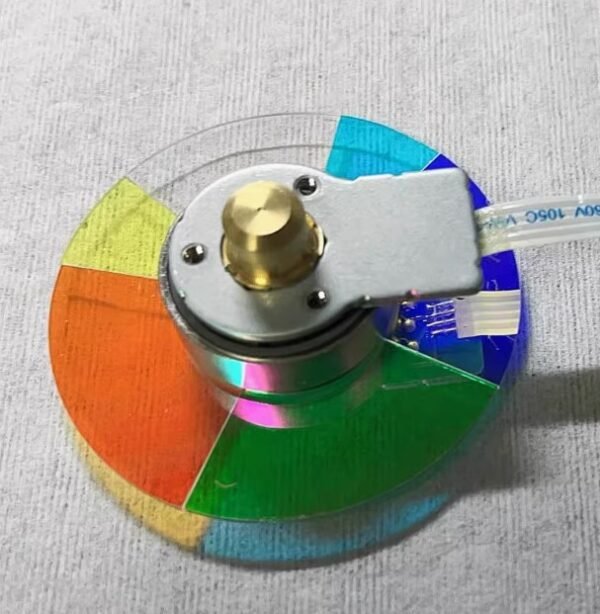Genuine Viewsonic PJD7822HD projector color wheel-Front view, 6 segments, RGB CWY,