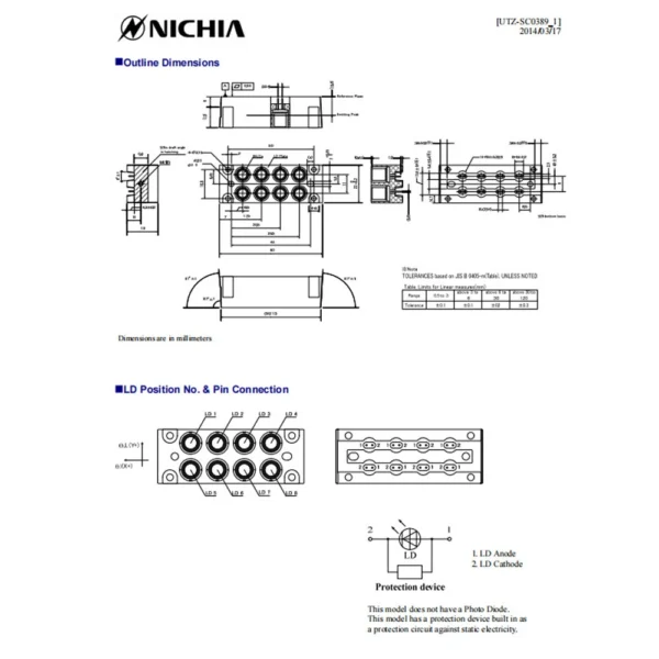 NUBM07 outline dimensions