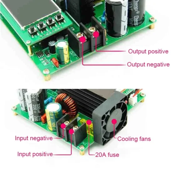 NICHIA NUBM07 / NUBM08 Compatible Adjustable Laser Diode Driver 900W | Constant Current Buck Converter 0–15A, 10–120V - Image 3