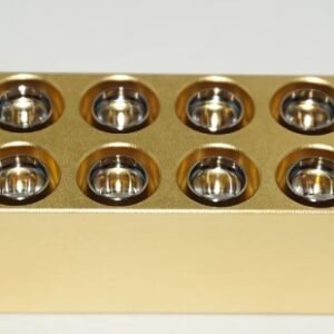 NICHIA NUBM08 laser module with 8 diodes in precision aluminum housing