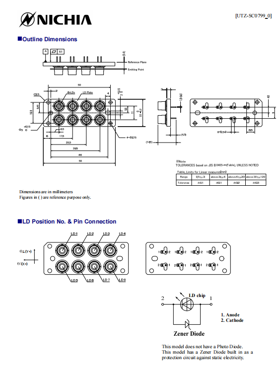 NICHIA NUBM0G Blue Laser Unit | 465nm, 38W - Image 2