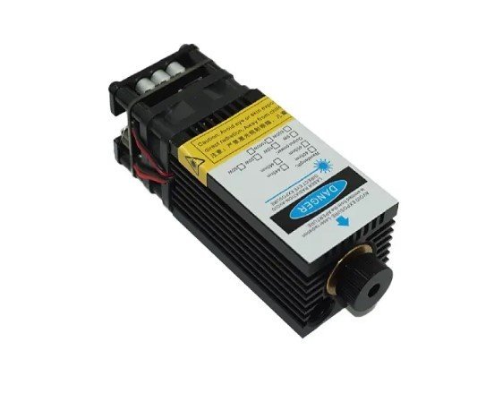 NICHIA 450nm 5W Blue Laser Module with Adjustable Focus Lens & 12V PWM Driver for Engraving - Image 2