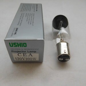USHIO CEA 120V 100W – Double Contact Bayonet Base Incandescent Projector Lamp
